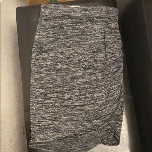 Aritzia XS Heather Grey Asymmetrical Skirt
